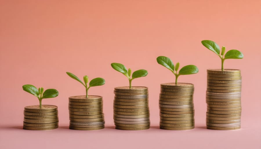 Canadian hundred dollar bills with calculator on wooden table representing loan costs